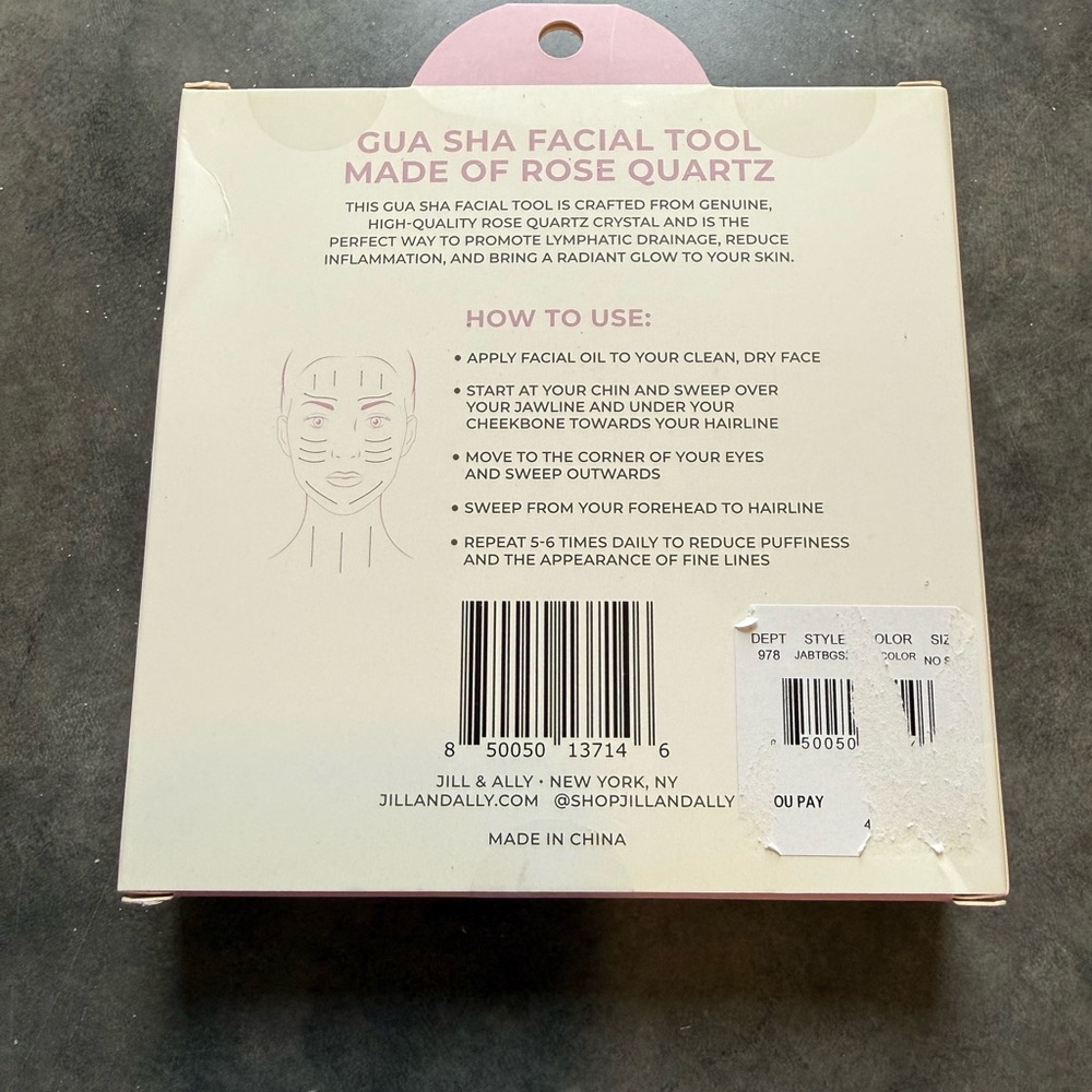 Rose Quartz Butterfly Gua Sha - Picture 2 of 2